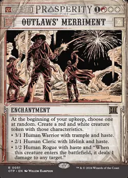 Outlaws' Merriment (051) Prosperity Breaking News OTP MTG Magic - Image 1