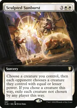 Sculpted Sunburst (557) Extended Art Battle for Baldur's Gate CLB MTG Magic - Image 1