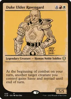 Duke Ulder Ravengard (420) Showcase Battle for Baldur's Gate CLB MTG Magic - Image 1