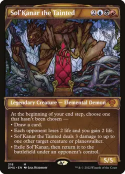 Sol'Kanar the Tainted (318) Showcase Dominaria United DMU MTG Magic - Image 1