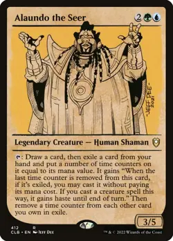 Alaundo the Seer (412) Showcase Battle for Baldur's Gate CLB MTG Magic - Image 1