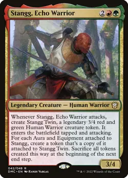 Stangg, Echo Warrior (042) Dominaria United Commander DMC MTG Magic - Image 1