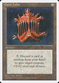 Coral Helm (310) Fourth Edition 4ED MTG Magic - Image 1