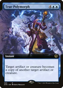 True Polymorph (369) Extended Art Adventures in the Forgotten Realms AFR MTG - Image 1