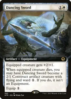 Dancing Sword (360) Extended Art Adventures in the Forgotten Realms AFR MTG - Image 1