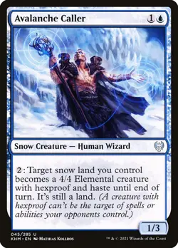 Avalanche Caller Foil (045) Kaldheim KHM MTG Magic - Image 1