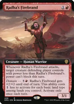 Radha's Firebrand (408) Extended Art Dominaria United DMU MTG Magic - Image 1