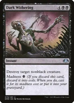Dark Withering Foil (079) Dominaria Remastered DMR MTG Magic - Image 1