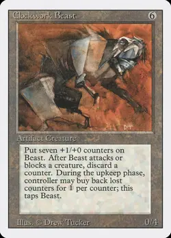 Clockwork Beast (240) Revised Edition 3ED MTG Magic - Image 1