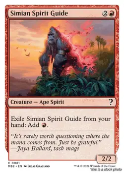 MTG Simian Spirit Guide (White Border) 61 Mystery Booster 2 NM Magic - Image 1