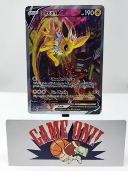 Pokemon Jolteon V SWSH183 Sword Shield Black Star Promo Full Art sc - Image 1