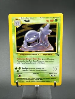Pokemon TCG Muk Fossil 13/62 Holo Unlimited - Image 1