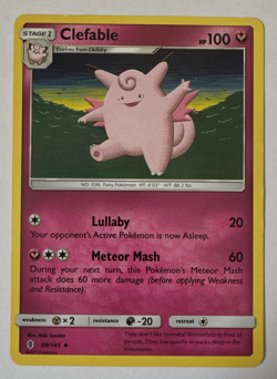Lot of 3 Pokemon Cleffa LP 131/214, Clefairy MP 50/83 & Clefable MP 89/145 - Image 5
