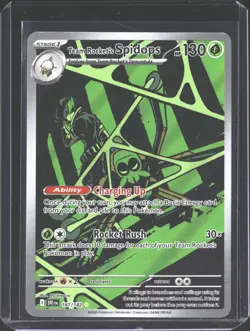 Team Rocket's Spidops 187/182 Illustration Rare Destined Rivals Pokemon NM/M - Image 1