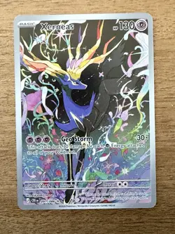 Xerneas 91/86 Illustration Rare Pokemon Chaos Rising ME04 NM - Image 1