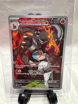 Pokemon TCG Team Rockets Houndoom Illustration Rare 191/182 Destined Rivals - Image 1
