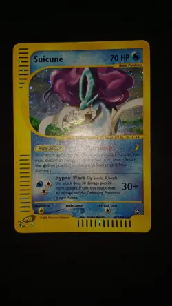 POKEMON SUICUNE HOLO E-READER AQUAPOLIS H25/H32 ENG+ GOOD NO GOLD STAR CHARIZARD - Image 1