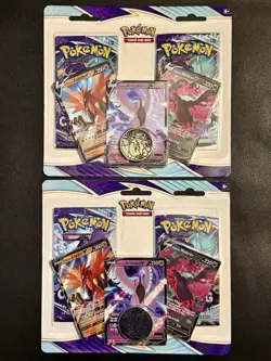 2 Pokemon Chilling Reign 2 Pack Blister Galarian Zapdos V, Articuno V, Moltres V - Image 1