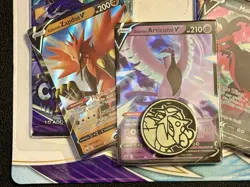 2 Pokemon Chilling Reign 2 Pack Blister Galarian Zapdos V, Articuno V, Moltres V - Image 5