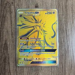 Pokemon TCG Solgaleo GX (SM104a) Alternate Art Black Star Promo NM - Image 1