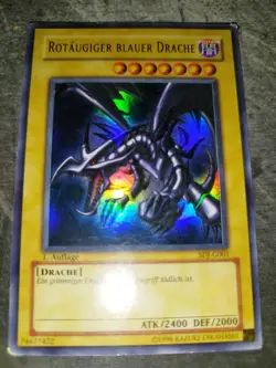 Yugioh Rotaugiger Blauer Drache SDJ-G001 - Ultra Rare 1. Auflage PL - Image 1