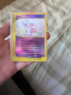 Mew 19/165 Holo Rare Expedition E-Read Pokemon Tcg Card Vintage - Image 1
