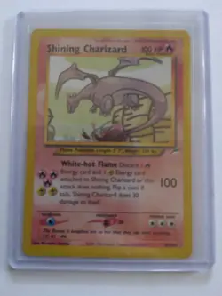 Pokemon TCG Shining Charizard Neo Destiny Holo Card 107/105 - MP/HP Condition - Image 1