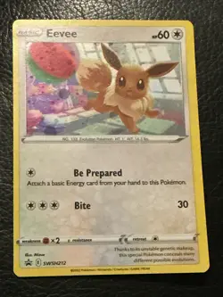 Eevee - SWSH212 Sword & Shield Black Star Promo Pokemon Card - Image 1