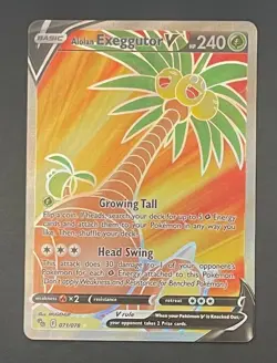 Pokemon Card Alolan Exeggutor V 071/078 Pokemon GO - Near Mint - Image 1