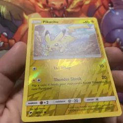 2017 Pikachu Reverse Holo 40/147 Pokemon Card Burning Shadows NM-MT - Image 2
