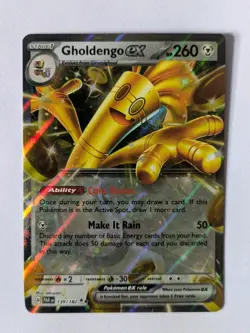 Gholdengo EX 139/182 Paradox Rift Near Mint Pokemon TCG Card Double Rare Holo - Image 1