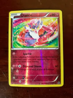Diancie - 71/119 - Rare - Reverse Holo - XY: Phantom Forces - Pokemon Card LP - Image 1
