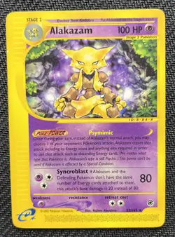 Alakazam 33/165 Non Holo Rare Expedition Pokemon Card 2002 NM/LP - Image 1