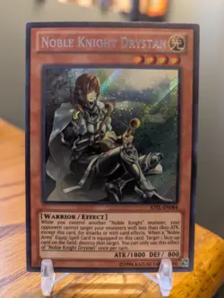 Noble Knight Drystan JOTL-EN084 Secret Rare Yu-Gi-Oh Judgment of Light LP - Image 1