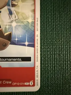 One Piece Tcg Op10-014 Franky / Chopper Promo demo Version Not tournament legal - Image 3