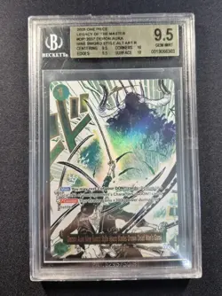 One Piece Demon Aura Nine Sword Style Dead Man's Game Alt Art OP12-037 BGS 9.5 - Image 1