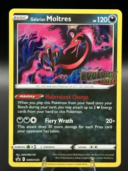 Galarian Moltres - (Prerelease) SWSH125 SWSH: Sword & Shield Promo Cards Holo NM - Image 1