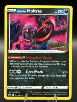 Galarian Moltres - (Prerelease) SWSH125 SWSH: Sword & Shield Promo Cards Holo NM - Image 3