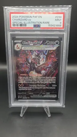 Charizard ex 234/091 — PSA 9 (Mint) — Paldean Fates — SIR Holo Rare Pokemon Card - Image 1