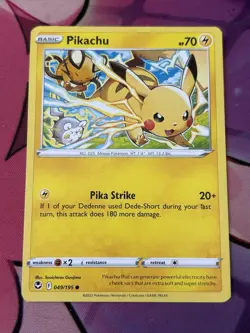 Pikachu 049/195 Common | S&S: Silver Tempest | Pokemon Card - Image 1