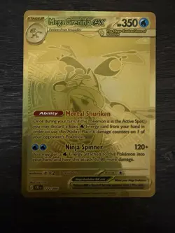 Mega Greninja EX 122/086 Gold Pokemon Card, SEND OFFERS - Image 1