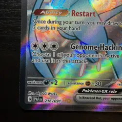 Mew EX - 216/091 - Paldean Fates - Full Art Ultra Rare - Pokemon Card - Image 4
