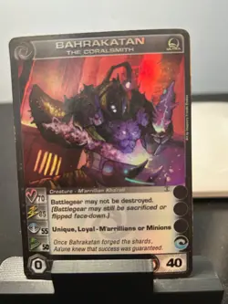 CHAOTIC ULTRA RARE BAHRAKATAN THE CORALSMITH MAX COURAGE POWER CARD - Image 1