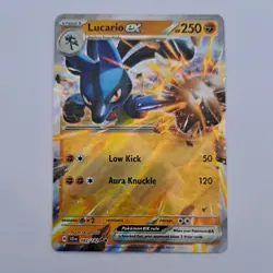Pokemon Lucario EX 082/142 Stellar Crown Double Rare Card - Image 1