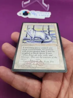 MTG Arctic Foxes Signed Mark Poole Ice Age Vintage Signature 90's Magic CCGHouRD - Image 3