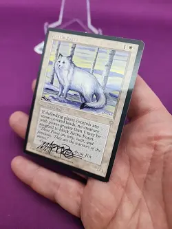 MTG Arctic Foxes Signed Mark Poole Ice Age Vintage Signature 90's Magic CCGHouRD - Image 4