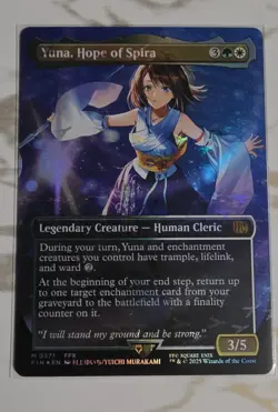 Yuna, Hope of Spira (Borderless) (Chocobo Track Foil) Final Fantasy Foil - Image 1