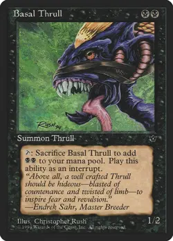 Fallen Empires Basal Thrull (D) MTG Magic the Gathering NM - Image 1