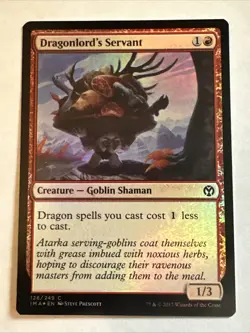 Dragonlord’s Servant Foil X1 Iconic Masters NM Condition See Front/back Pics - Image 1