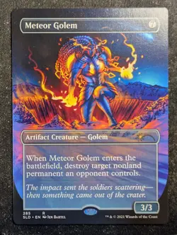 Meteor Golem - Borderless - Secret Lair (MTG) - Image 1